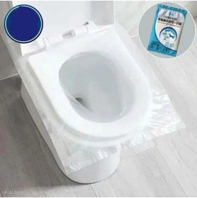 Resim bahe home 20 Adet Tek Kullanımlık Klozet Kapak Örtüsü - Seyahat ve Umumi Tuvalet İçin Pratik Koruyucu 