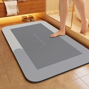 Resim Super emici banyo paspası, hızlı kuruyan kaymaz diyatomit zemini yastığı, duş ve küvet kapı paspası, mükemmel ev dekorasyonu ve aksesuarları 