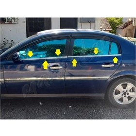 Resim Woc Chrome Opel Vectra C Krom Cam Çıtası 2002-2009 4 Parça Paslan 