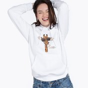 Resim Cool Giraffe Kapşonlu Kadın Sweatshirt 