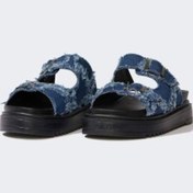 Resim Defacto Kadın Düz Taban Çift Bantlı Jean Terlik E7048ax25spbe3 Mavi 