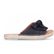 Resim Bueno Shoes Siyah Deri Kadın Espadril Terlik 01wl4605 