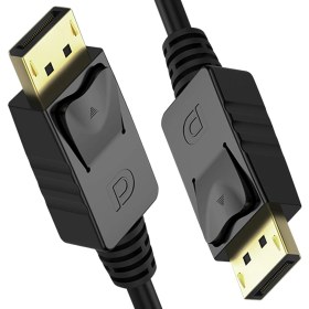 Resim Hype Store Unıtek Displayport Auf Displayport Kabel/ 2 Meter, Schwarz/full Hd, 2k, 4k, 3d, 3840X2160 Und Weitere/verbindungskabel Mit Vergoldeten STECKER/Y-C608BK 