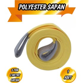 Resim BRATİ HAND TOOLS Polyester Sapan 3 Ton 2 Metre Sarı Sağlam Yük Kaldırma Taşıma Indirme Halat Spanzet 