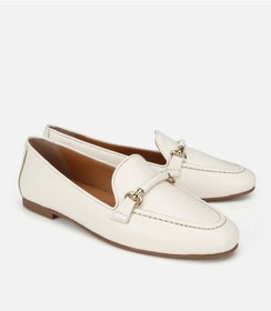 Resim Hotiç Kadın Deri Ekru Toka Detaylı Klasik Loafer 01ayh321340a400 01ayh321340a400 