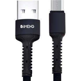 Resim Imeng 3A UsbA to Micro Pro Braided Örgülü Data ve Hizli Sarj Kablosu Siyah 