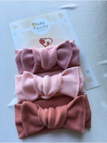 Resim Genel Markalar 3'lü El Yapımı Ribana Kız Bebek Bandana 