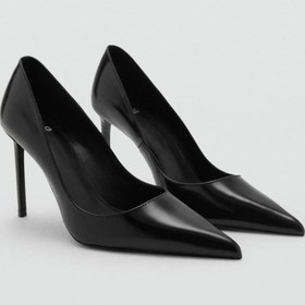 Resim MANGO Deri burunlu topuklu ayakkabı 