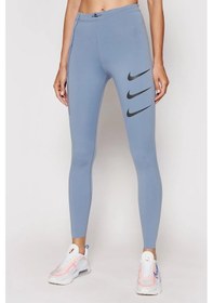 Resim Nike Power Epic Lux Run Division Reflective Lazer Kesim 4 Cepli Toparlayıcı Mavi Tayt Mavi 