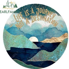 Resim Wenchang Shop C YT-188486 Hayat Bir Yolculuktur Dağ Buzdolabı Araba Stickerları Tampon Dizüstü Buzdolabı Van Grafikleri Için 13CM x 12.7cm Boyutunda (Yurt Dışından) 