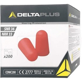 Resim Delta Plus Conıc200 Ipsiz Kulak Tıkacı 200 Çift 