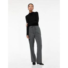 Resim Koton Beli Bağcıklı Cepli Uzun Düz Bol Paça Kadın Kumaş Pantolon 6WAK40029PW (6WAK40029PW) 