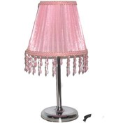 Resim Pembe Boncuklu Yatak Odası Kız Çocuk Odası Abajur 