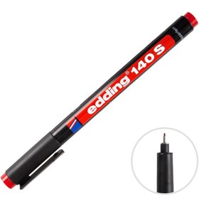 Resim Edding 140 S Permanent Asetat Kalemi 0.3 mm Uçlu Kırmızı 