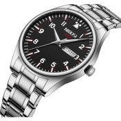 Resim Nıbosı Erkek Saatleri Iş Takvimi Tarih 2571 Siyah (Yurt Dışından) 