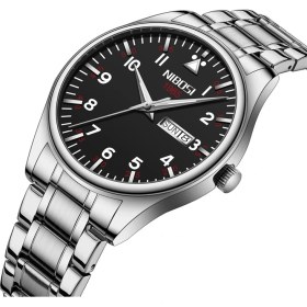 Resim Nıbosı Erkek Saatleri Iş Takvimi Tarih 2571 Siyah (Yurt Dışından) 