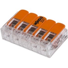 Resim Wago 221-415 5'li Çok Amaçlı Buat Klemensi 