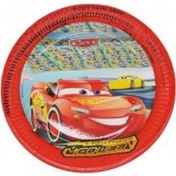 Resim Cars Arabalar 23 CM Karton Tabak 8'li 