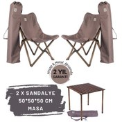 Resim Bag The Joy Ahşap Masa Sandalye Seti Antrasit-Koyu Gri-50 50 50cm Gri 