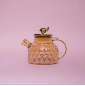 Resim Bellisima Kare Desen Demlik Amber 