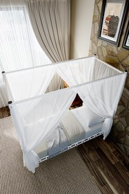 Resim ARGİMO Pero Sultan Tek Kişilik Başlıklı Metal Karyola (CİBİNLİKSİZ) Beyaz 