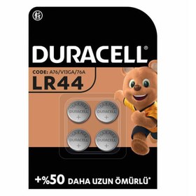 Resim Duracell Eözel Alkalin 4lü 1,5v Düğme Pil Lr4 Batarya - Siyah 