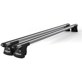 Resim Trio-ıı Fiat 500 Crossover 2015 Ve Sonrası Uyumlu Siyah Kilitli Ara Atkı 120cm Port Bagaj Tavan Barı 