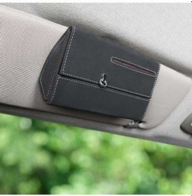 Resim Electric Araba İçin Pratik Güneşlik Kutusu - Dayanıklı Siyah Organizatör 