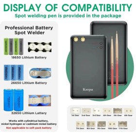 Resim Efiks Bilişim Kerpu Mini Punta Kaynak Makinesi 5000 mAh Güçlü USB Şarjlı Taşınabilir Alet 