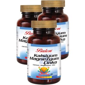 Resim 3 Kutu Balen Kalsiyum Magnezyum Çinko Kapsül 709mg x 90 Kapsül 