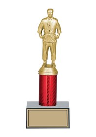 Resim Odak Kupa - Figürlü Kupalar - Judo / Karate Figürlü Kupalar Fg-004 B - 26 Cm Altın - Beyaz 