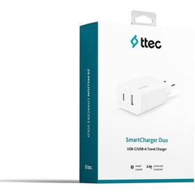 Resim Ttec Smartcharger Duo Usb-C/Usb-A Travel Charger 