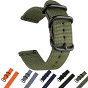 Resim BEIMUSON Askeri Balistik Naylon Saat Kayışı - Su Geçirmez Tek Parça Kemer, Metal Toka ile Çok Renkli ve Genişlik Seçenekleri (18mm, 20mm, 22mm) Erkekler & Kadınlar için - Dayanıklı Outdoor & Günlük Kullanım 