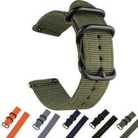 Resim BEIMUSON Askeri Balistik Naylon Saat Kayışı - Su Geçirmez Tek Parça Kemer, Metal Toka ile Çok Renkli ve Genişlik Seçenekleri (18mm, 20mm, 22mm) Erkekler & Kadınlar için - Dayanıklı Outdoor & Günlük Kullanım 