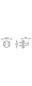 Resim Vitra Marin A44947 Ikili Askı, Krom 