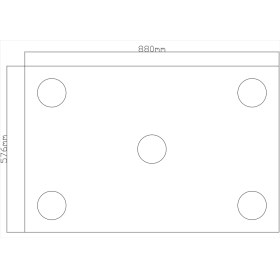 Resim Motifpiyer Tavan Spot Göbek 02-Duz-Dikdörtgen 