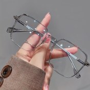 Resim Kadın Moda Gözlükleri Şeffaf Lensler ve Şık Kare Çerçevelerle - PC Çerçeve, Hafif ve Dayanıklı Bilgisayarlar, TV'ler, Oyun Konsolları, Mobil Telefonlar, TV İzleme Gözlükleri, Dekoratif Gözlükler, Dayanıklı Gözlükler 