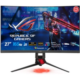 Resim ASUS 27" Va Xg27wq 1ms 165hz Dvı-hdmı-dp Kavisli Gaming Monitör (2560 X 1440) 