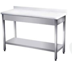 Resim Pimak Mermer Tablalı Tezgah - Taban Raflı120 x 60 x 85 (cm) 