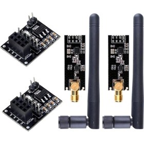 Resim Trucks Habby Adet NRF24L01+PA+LNA Rf Alıcı-Verici Modülü Sma Anteni ile 2.4 Ghz 1100 M + NRF24L01 Arduino Için Kablosuz Modül (Yurt Dışından) 