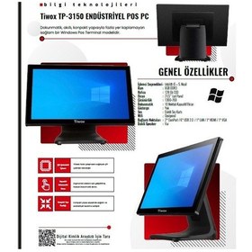 Resim Tıwox Tp 3150 İ5 5 Nesil 8gb Ram 128 Ssd 21,5'' Endüstriyel Pos P 