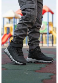 Resim Cool Siyah Gri Cırtlı Erkek Çocuk Outdoor Bot Çok Renkli 