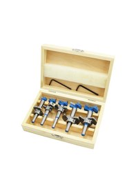 Resim Reedark Ahşap İşleme İçin 5'li Menteşe Delik Açma Seti - 15-35mm Çap, Anahtarlı, Ahşap Kutu 