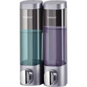 Resim Sunsky Bosharon Duvara Monte Punch-Free Çift Kafa Sabunluk Stil Çift Izgara Gümüş Gri (Yurt Dışından) 