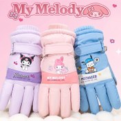 Resim 1 Çift Sanrio Kışlık Termal Çocuk Eldiveni - Ağır Hizmet Tipi Soğuka Dayanıklı Kayak & Kar Oyunları için Sevimli Pastel Renkler (Pembe, Mavi, Mor, Lavanta, Açık Kahverengi) - 5-10 Yaş Arası Erkek ve Kız Çocukları İçin Yumuşak İç İstilik Astarlı - Skiing, Snowboard, Şehir Dışında Eğlenmek İçin Ideal Doğum Günü Partisi Giysileri - Sanrio Karakterleri ile Kolay Elde Yıkama Bakımı İdeal hediye kız ve erkek çocuklar için, çocuk kar eldivenleri, çocuk kışlık, çocuk ski aksesuarı, 