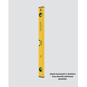 Resim Zero Land Techmrt 600 mm Su Terazisi Sarı Dalı Gövde Hassas Ölçüm 