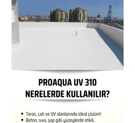 Resim Bars Proaqua Uv 310, Uv Dayanımlı, Süper Elastik, Akrilik Su Yalıtım Malzemesi, Iç ve Dış Mekanlarında, Beton ve Şap Zeminlerde, Seramik, Mermer, Karo Kaplı Zeminlerde, Çatılarda, Dere ve Oluklarda 