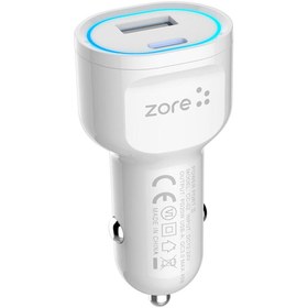 Resim Cepustik Telefon Aksesuarları CC-02 Hızlı Şarj Özellikli LED Işıklı QC 3.0 USB-A ve Type-C PD Araç Şarj Başlığı PD 20W 