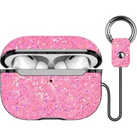 Resim Hobilinka Onegif Airpods Pro 2 (2.nesil) Bright Simli Airpods Kapak - Pembe 