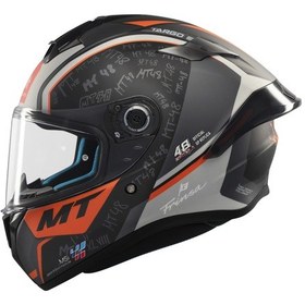 Resim Mt Helmets Targo S B4 İvan Motosikler Kaskı Turuncu XL 
